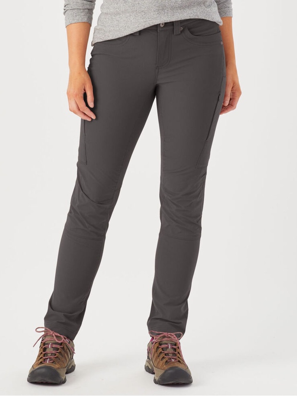 Duluth Trading Co Women's Straight-Leg Outdoor Pants in Charcoal